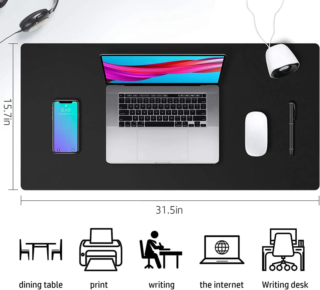 Desk Mat Waterproof PVC Mouse Pad Leather Desk Protective Cover Pink Large Computer Girls Laptop Non-slip Gaming Keyboard Mats