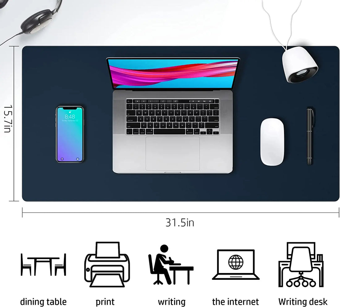 Desk Mat Waterproof PVC Mouse Pad Leather Desk Protective Cover Pink Large Computer Girls Laptop Non-slip Gaming Keyboard Mats