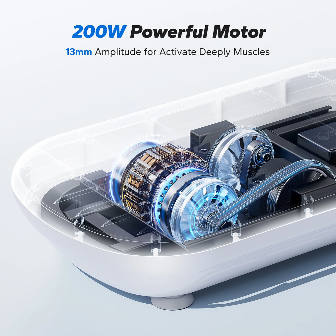 MERACH Vibration Plate Exercise Machine Bluetooth and Silicone Pedal Automatic Sensing for Lymphatic Drainage or Weight Loss Fit