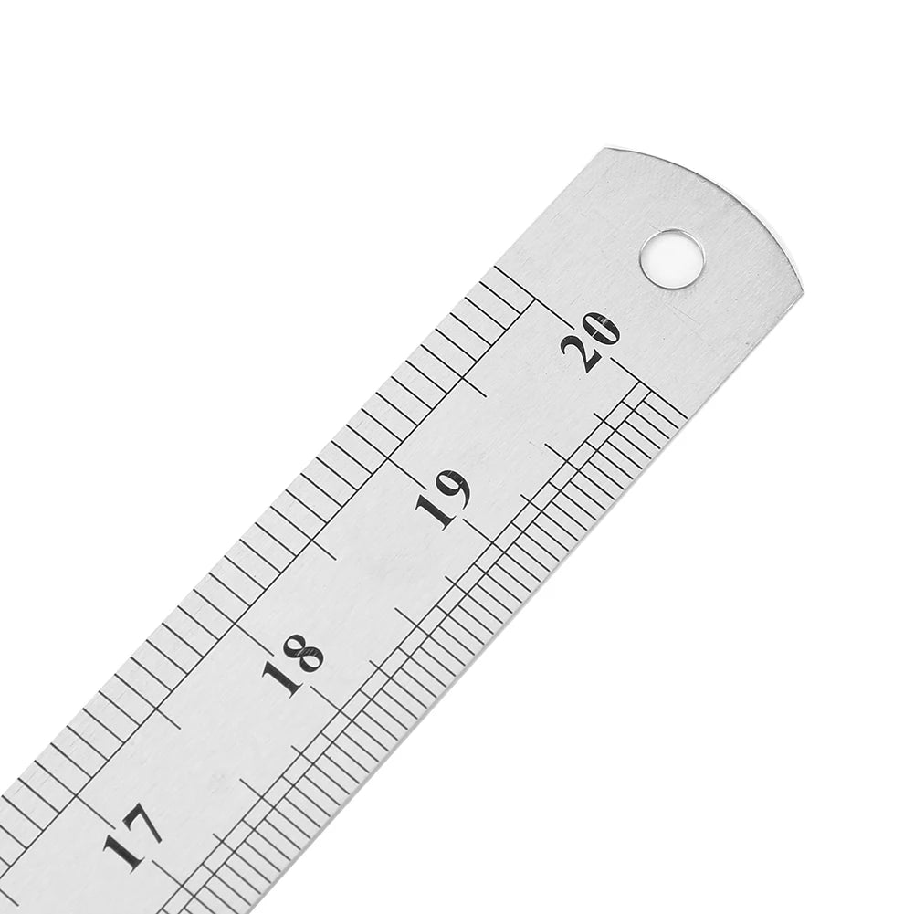 Stainless Steel Precision Straight Ruler – Double-Sided Metric Scale (15–40cm)