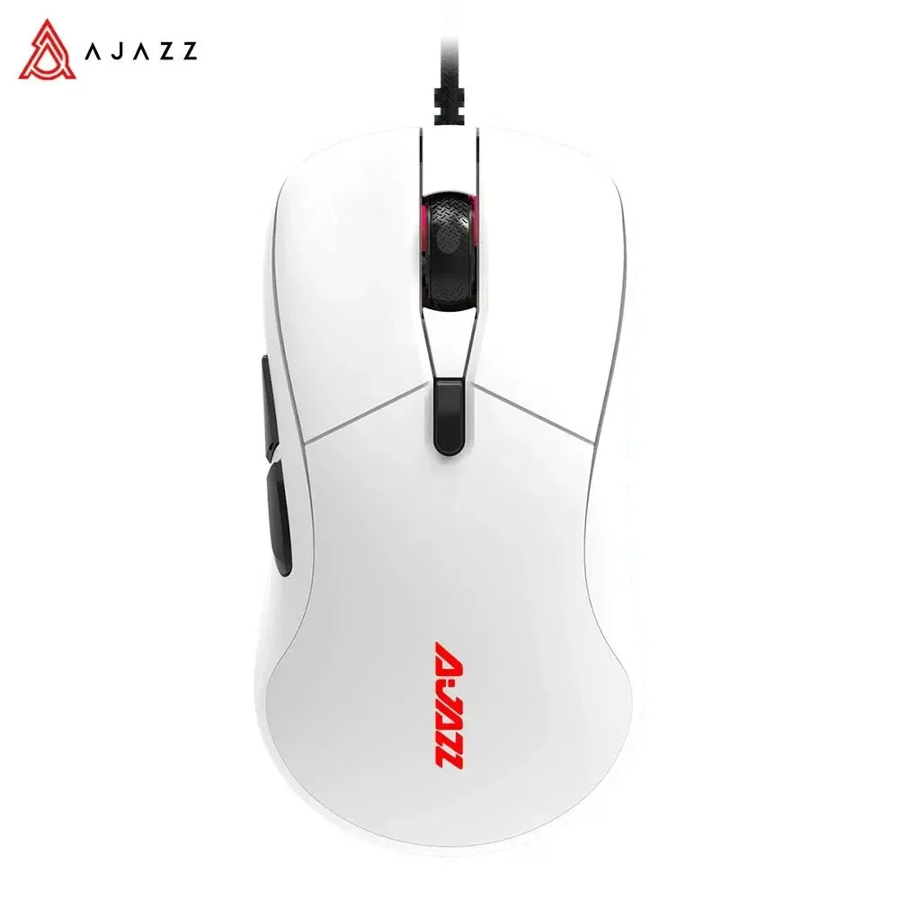 Ajazz AJ129 RGB Wired Mouse Gamer 12400 DPI Optical 7 Buttons USB Mouse Sensor PAW3327 Mice for Computer Laptop Accessories