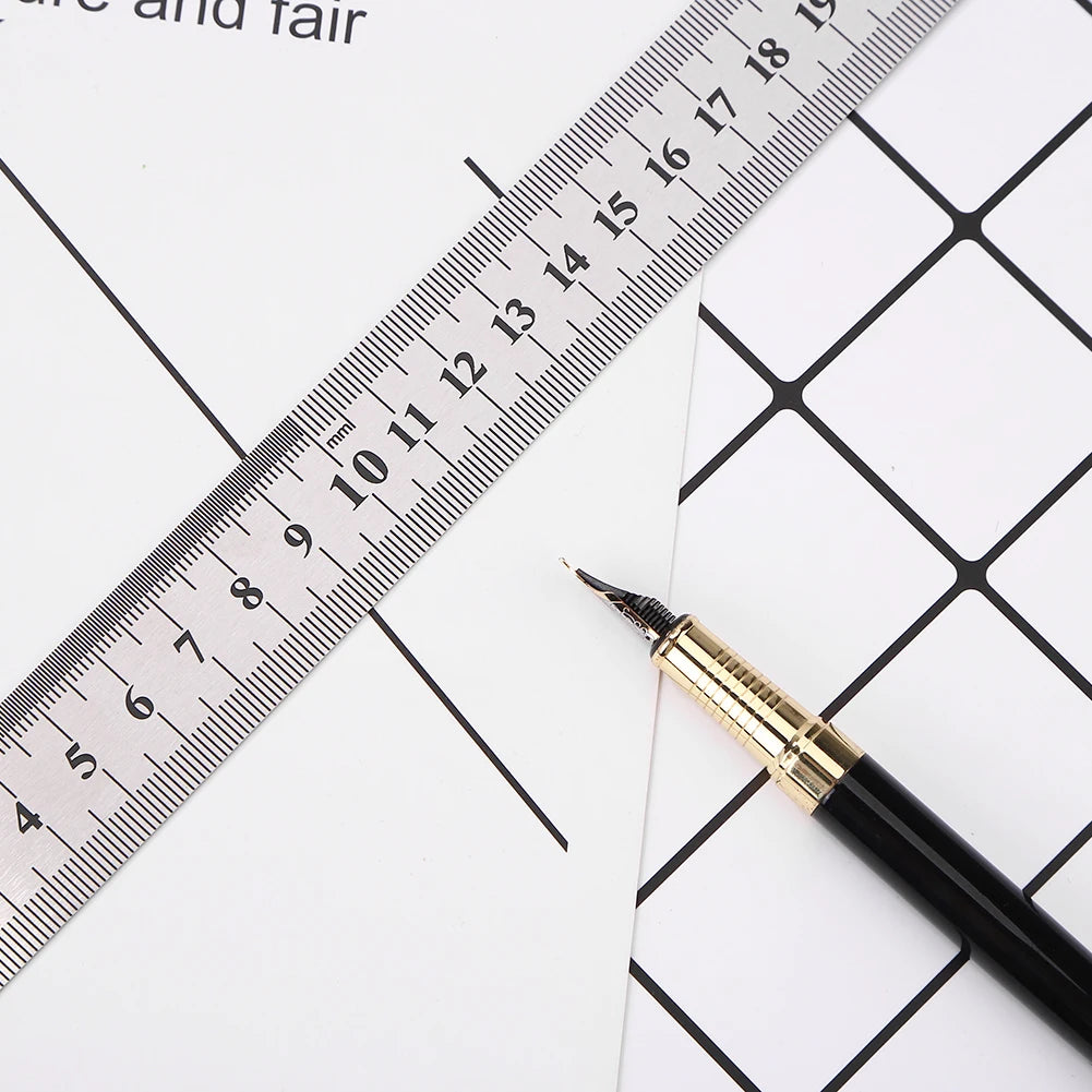 Stainless Steel Precision Straight Ruler – Double-Sided Metric Scale (15–40cm)