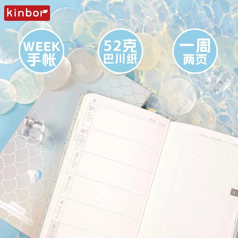 Kinbor 2025 Week Planner Notebook Daily Weekly Plan Journal Personal Diary Calendar Time Management Goals Setting Schedule