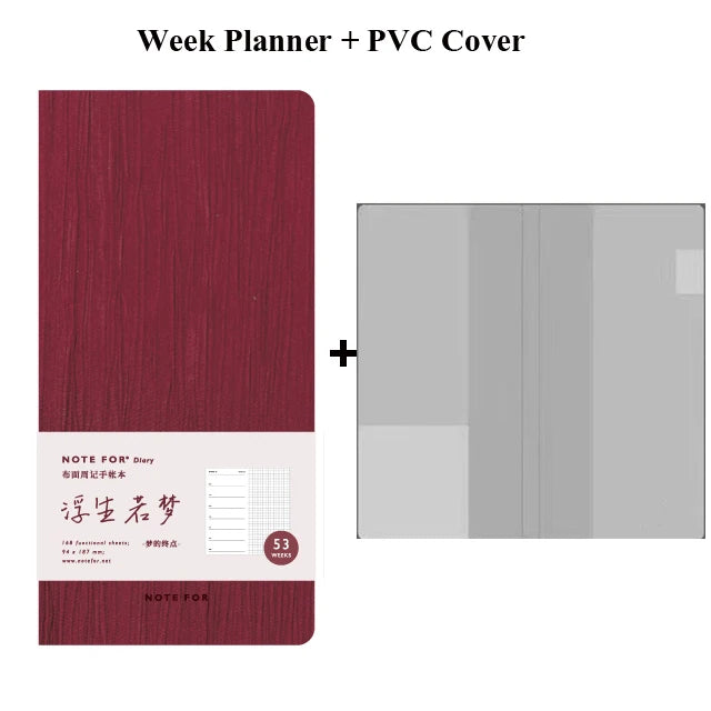 Kinbor 2025 Week Planner Notebook Daily Weekly Plan Journal Personal Diary Calendar Time Management Goals Setting Schedule