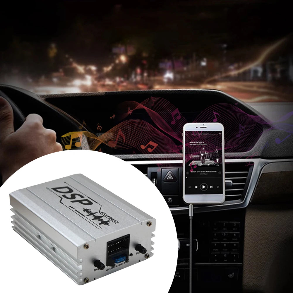 Car DSP Digital Audio Processor 4 In 6 Out Car Audio Digital Signal Processor Support APP Control for Car Audio Enhancement