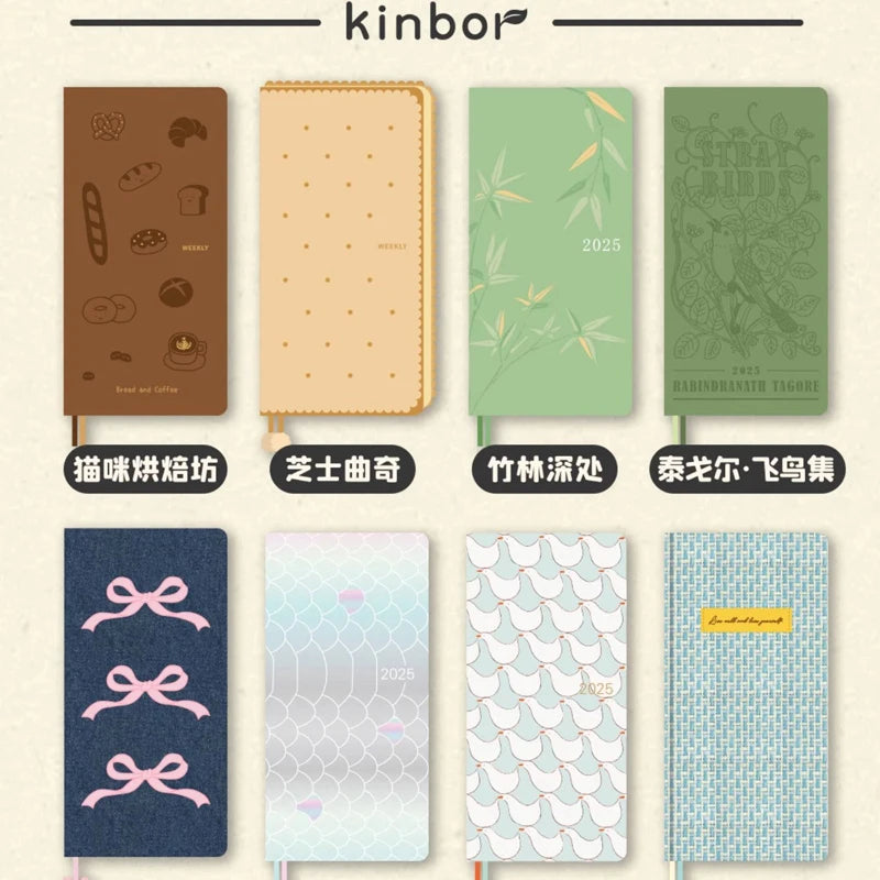Kinbor 2025 Week Planner Notebook Daily Weekly Plan Journal Personal Diary Calendar Time Management Goals Setting Schedule