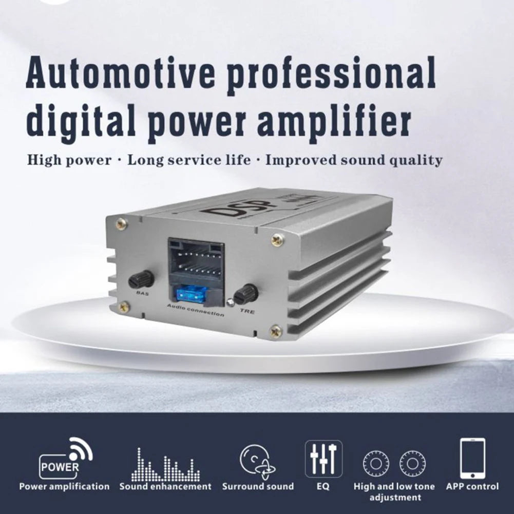 Car DSP Digital Audio Processor 4 In 6 Out Car Audio Digital Signal Processor Support APP Control for Car Audio Enhancement