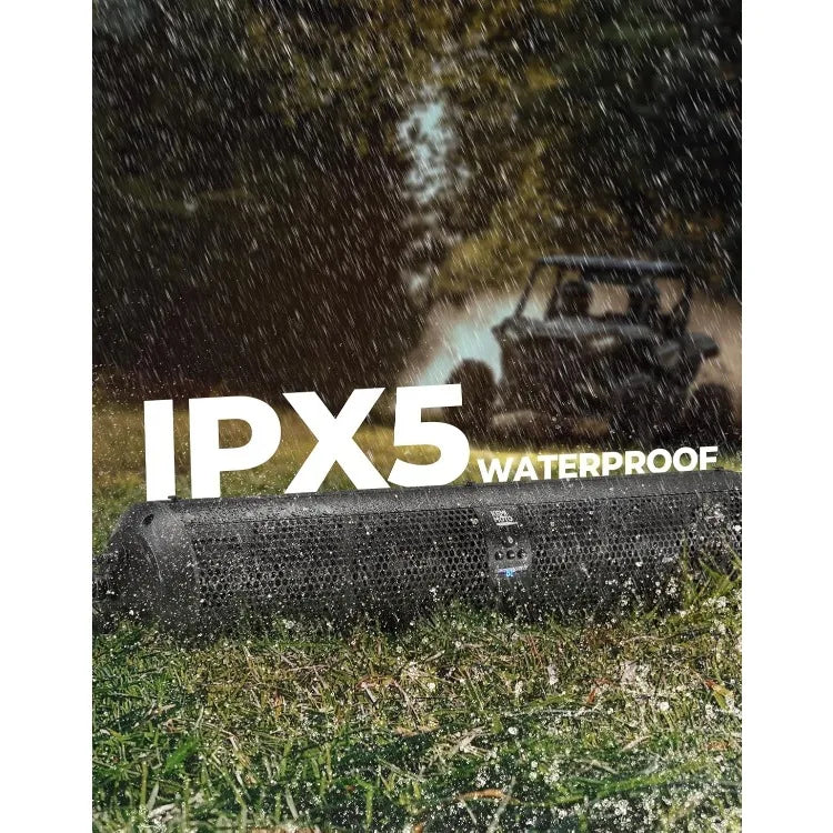 28" UTV Bluetooth Sound Bar with Subwoofers