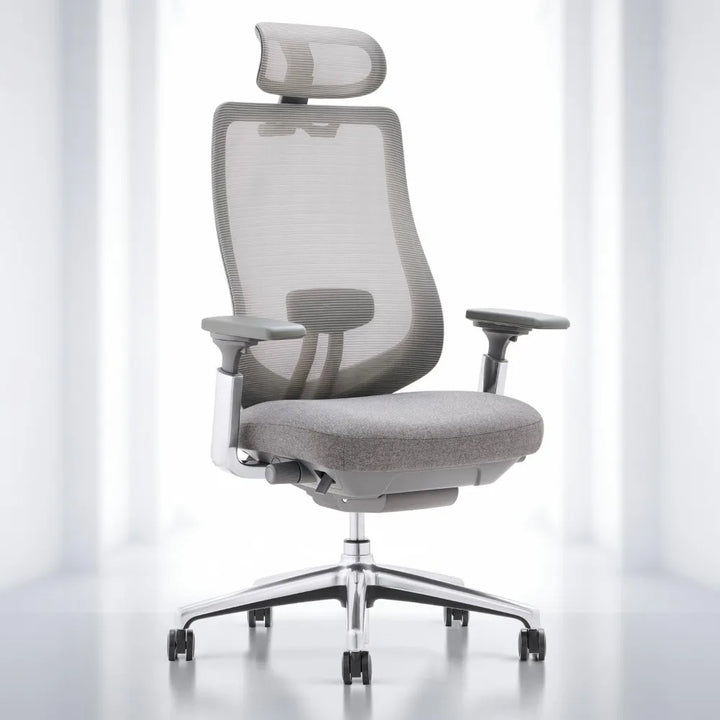 Ergonomic Mesh Office Chair, High Back Executive Desk Chair with Adjustable Headrest, 4D Arm, Slide Seat, Tilt Lock