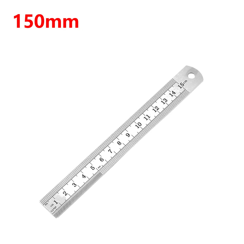Stainless Steel Precision Straight Ruler – Double-Sided Metric Scale (15–40cm)