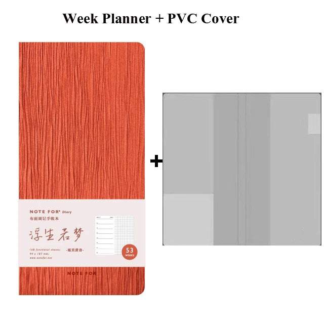 Kinbor 2025 Week Planner Notebook Daily Weekly Plan Journal Personal Diary Calendar Time Management Goals Setting Schedule
