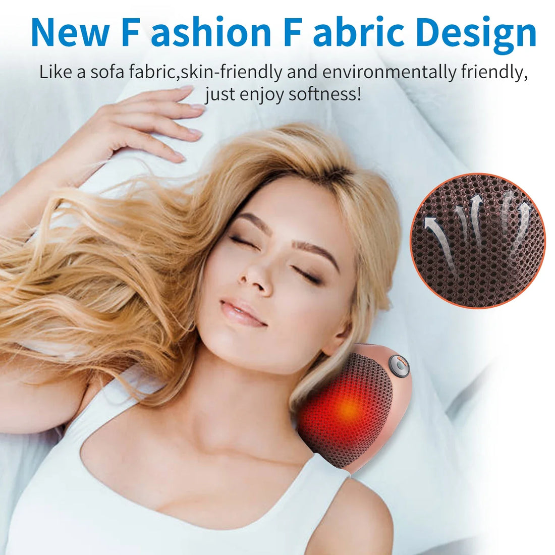 Massage pillow for back, neck and shoulders Electric roller massager Foot massager Ergonomic pillow Massager Neck support pillow