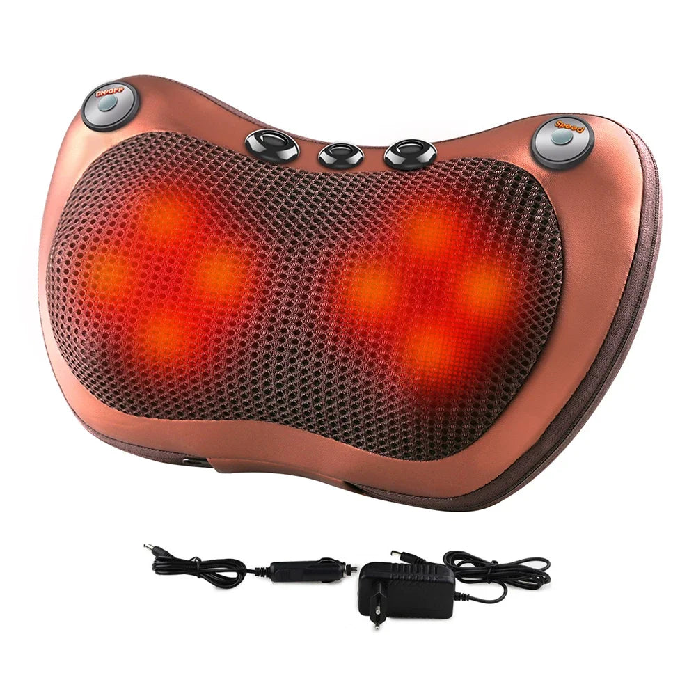 Massage pillow for back, neck and shoulders Electric roller massager Foot massager Ergonomic pillow Massager Neck support pillow