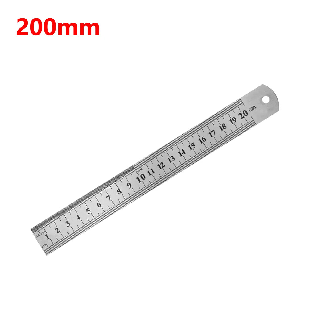 Stainless Steel Precision Straight Ruler – Double-Sided Metric Scale (15–40cm)