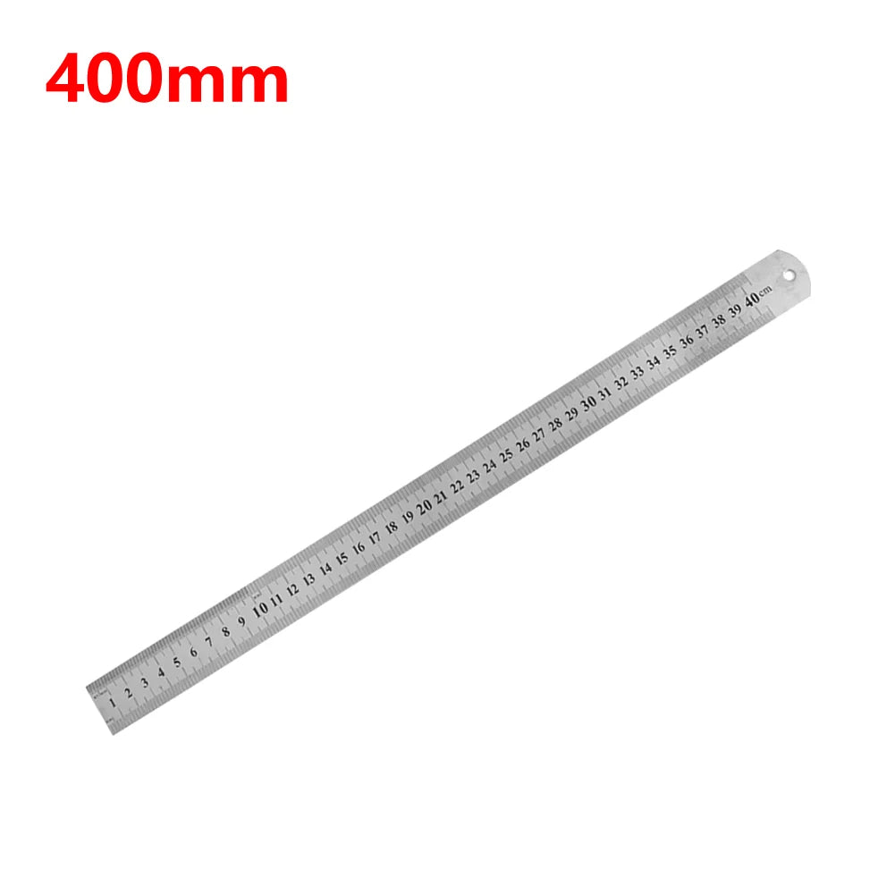 Stainless Steel Precision Straight Ruler – Double-Sided Metric Scale (15–40cm)