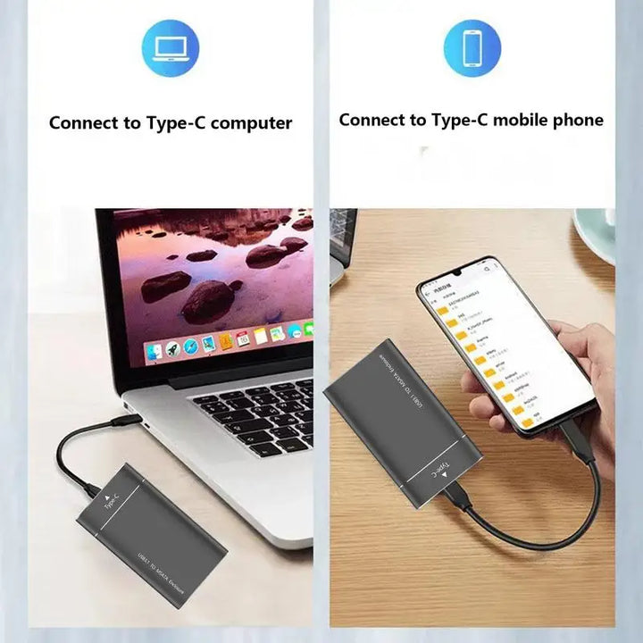 500GB USB External Hard Drive Ultra Slim External Harddrive USB Hard Drive Black Laptop External Hard Drive Data Storage