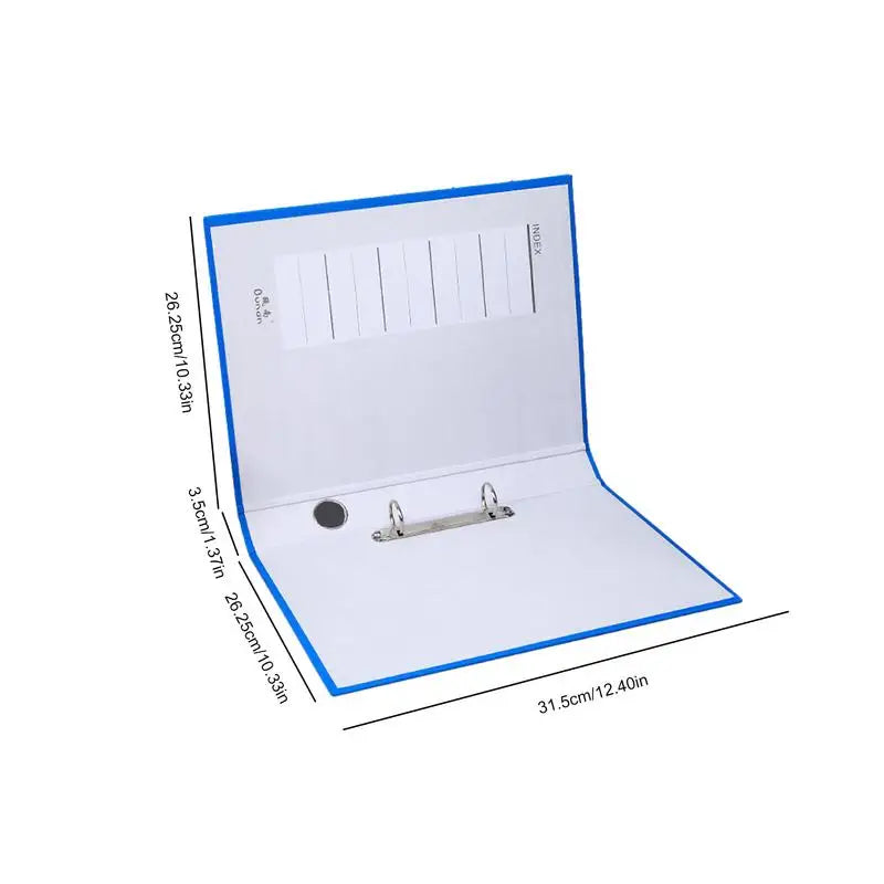 2 Hole A4 Ring Binder File Folder Document Storage Thickened Large-capacity A4 File Folders Display Book for Home School Office