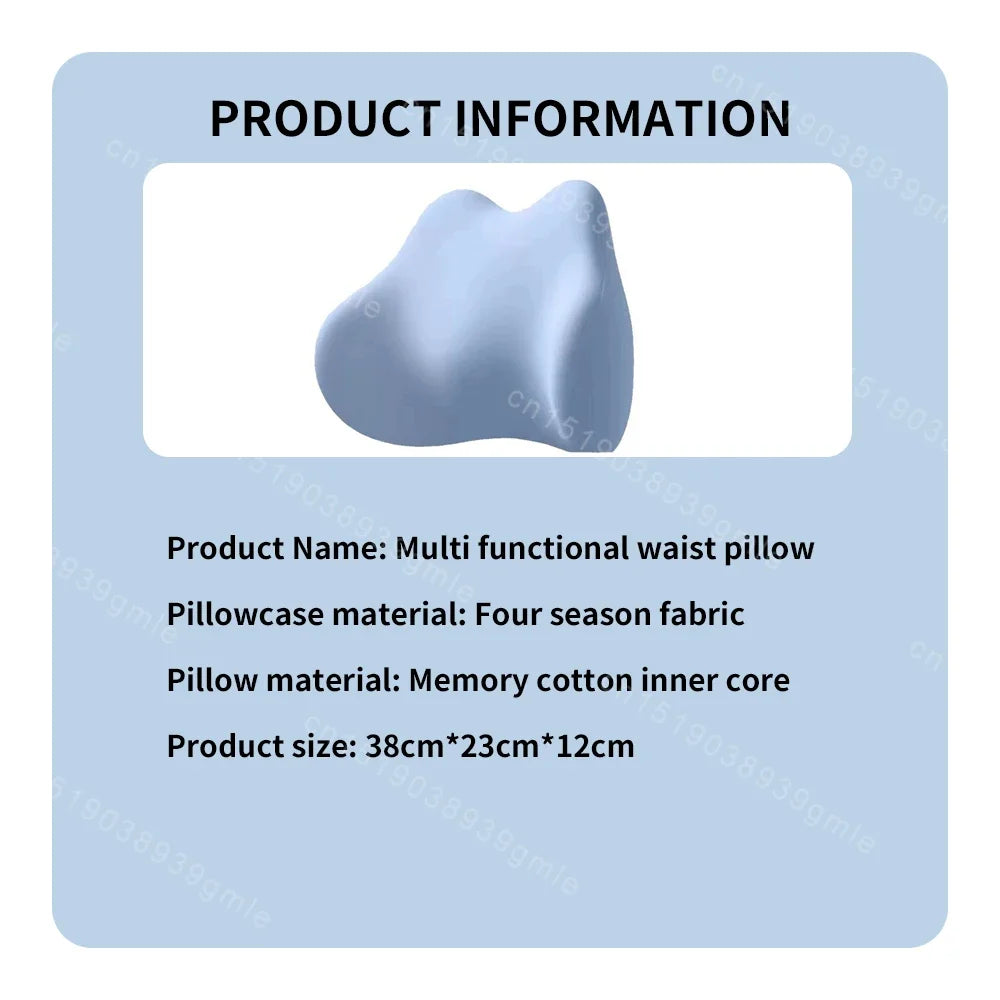 Special Lumbar Support Cushion Sleep Lumbar Pillow Ergonomic Soft Comfortable Memory Cotton Bed Lumbar Protrusion Back Support