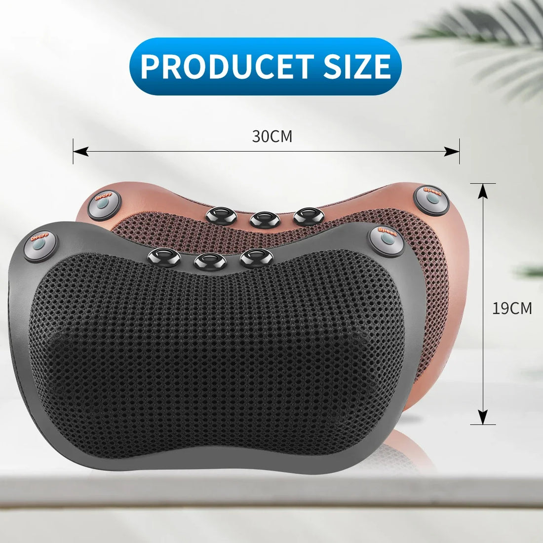 Massage pillow for back, neck and shoulders Electric roller massager Foot massager Ergonomic pillow Massager Neck support pillow