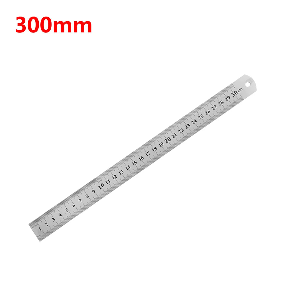 Stainless Steel Precision Straight Ruler – Double-Sided Metric Scale (15–40cm)