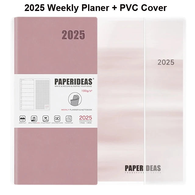 Kinbor 2025 Week Planner Notebook Daily Weekly Plan Journal Personal Diary Calendar Time Management Goals Setting Schedule