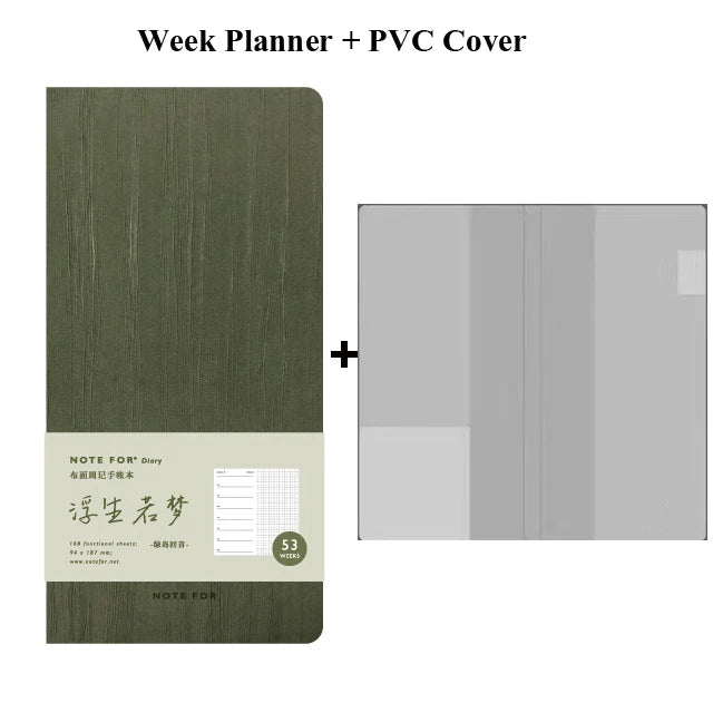 Kinbor 2025 Week Planner Notebook Daily Weekly Plan Journal Personal Diary Calendar Time Management Goals Setting Schedule
